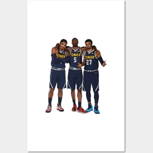 Denver Nuggets Trio Posters and Art